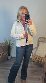 Aimee Embroidered Hoodie Jacket : Washed Almond