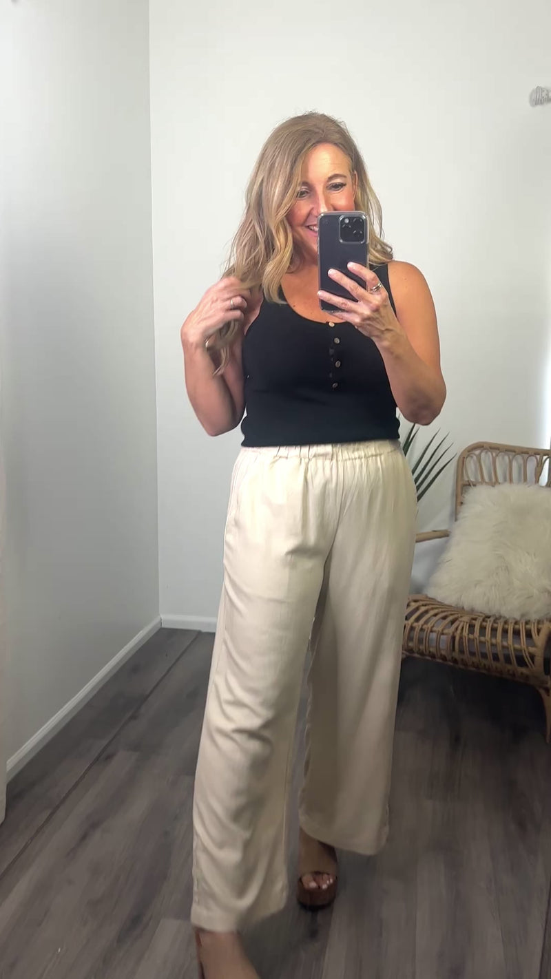 Let's Go Shopping Tank : Black