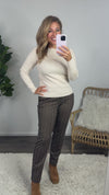 Know It All Boat Neck Knit Top : Oatmeal
