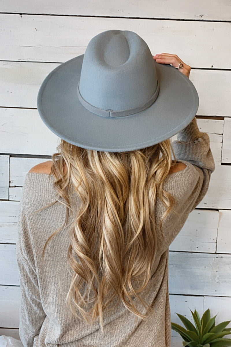 Down The Lane Wool Hat : Grey