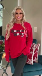 Santa Baby Fleece Sweatshirt : Red