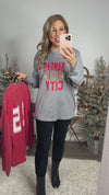 Kansas City Laces 15 Long Sleeve Tee : Red