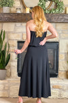 More To The Story Strapless Maxi : Black