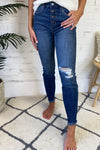 Liverpool Jenness High Rise Distressed Skinny Jean : Medium Wash