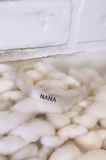 Nana Engraved Cuff Bracelet : Gold or Silver