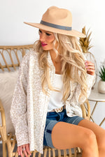 On The Lookout Leopard Button Down Shirt : Natural