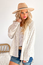 On The Lookout Leopard Button Down Shirt : Natural