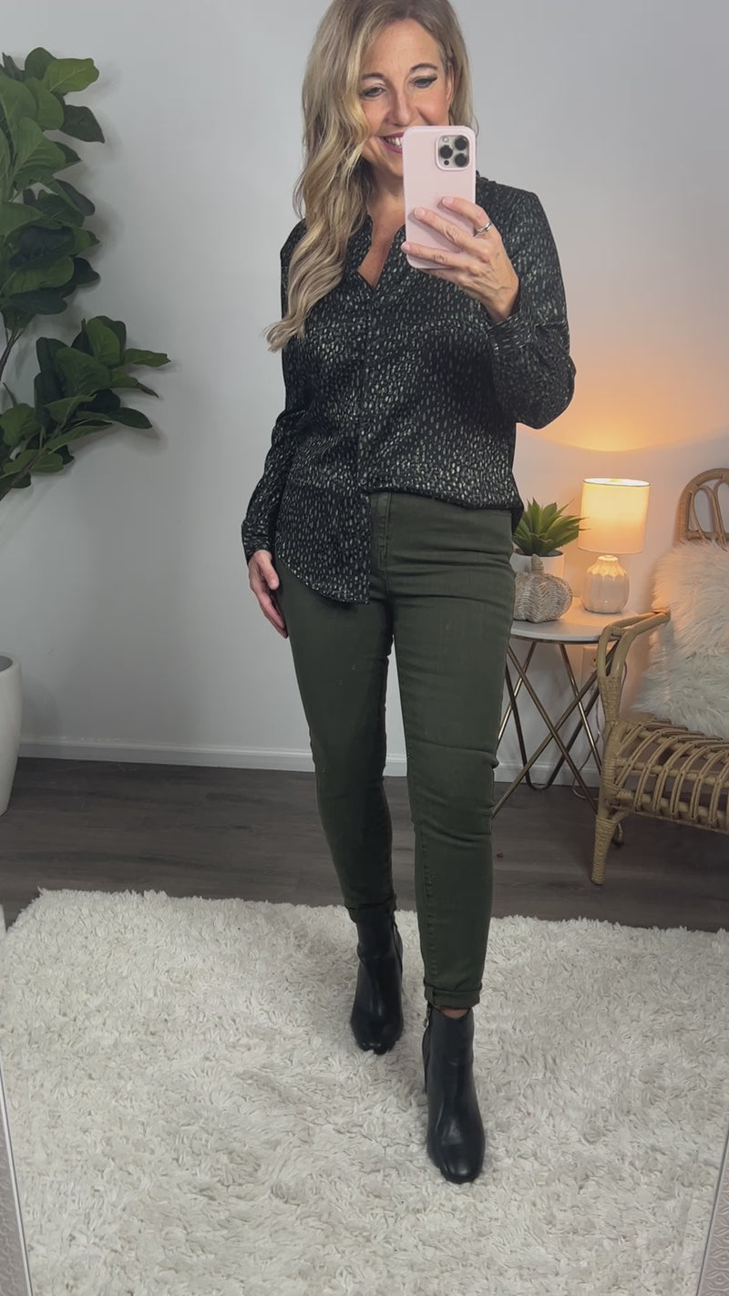 Liverpool Raw Hem Abby Ankle Skinny Jean : Grass Fed