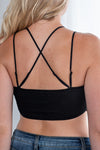 Lace And Luxury Padded Bralette: Black