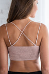 Lace And Luxury Padded Bralette: Twig