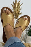 Corkys Bogalusa Sandal : Gold Metallic