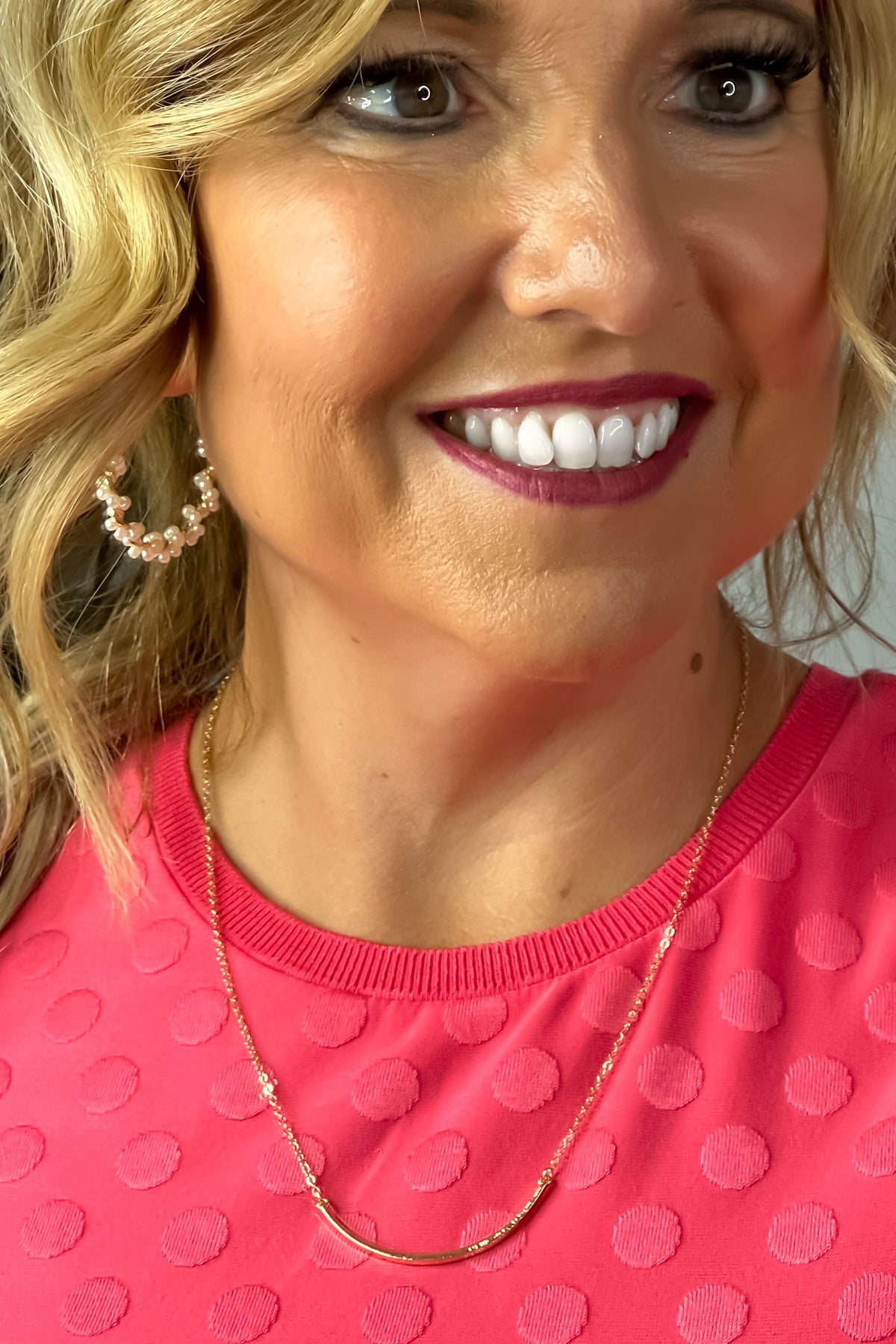 Bree Rhinestone Bar Necklace : Gold/Rhinestone
