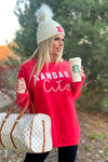 Kansas City Vintage Corded Pullover : Red