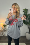 Game Day KC Long Sleeve Tee : Grey/Red