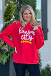 Kansas City Laces 87 Corded Pullover : Red I