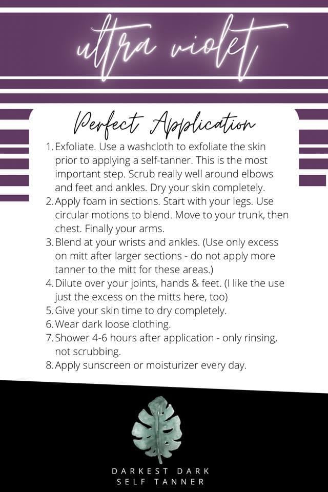 Ultra Violet Self Tanner : Darkest Dark