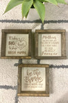 Pine Designs 7x7 Wood Signs
