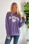 K-State Powercat Sweatshirt : Heathered Purple