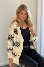 Infinite Beauty Button Up Cardigan : Ivory