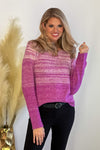 Desert Daydreamer Wool Sweater : Magenta