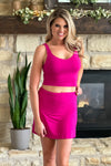 Running To You V-Neck Yoga Top : Raspberry