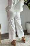 Liverpool Demi Pull On Wide Leg Pant : Ivory