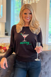 Merry Martini Dolman Top : Black