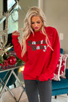 Santa Baby Fleece Sweatshirt : Red