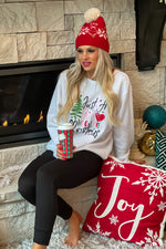 Just a Girl Who Loves Christmas Sweatshirt : White