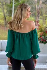 Reward Yourself Satin Double Layer Top : Green