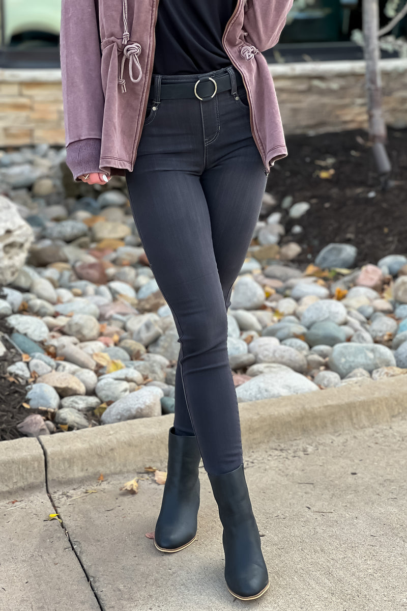 Liverpool Charli Gia Glider Ankle Skinny Jean : Meteorite