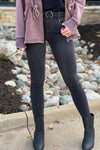 Liverpool Charli Gia Glider Ankle Skinny Jean : Meteorite