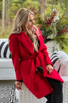 Holiday Travels Coat : Red