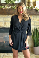 Today's The Day Kimono Romper : Black