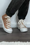 Corkys Hunky Dory Velvet High Top : Tan