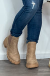 Very G Zoe Combat Boots : Taupe