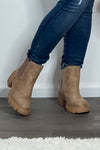 Very G Zoe Combat Boots : Taupe