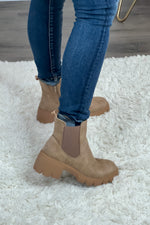 Very G Zoe Combat Boots : Taupe