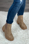 Very G Zoe Combat Boots : Taupe