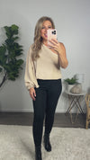 Twist of Fate One Shoulder Blouse : Beige