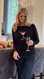 Merry Martini Dolman Top : Black