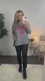 Game Day KC Hoodie : Grey/Red