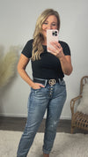 Liverpool Lisa Cap Sleeve Boat Neck Top : Black