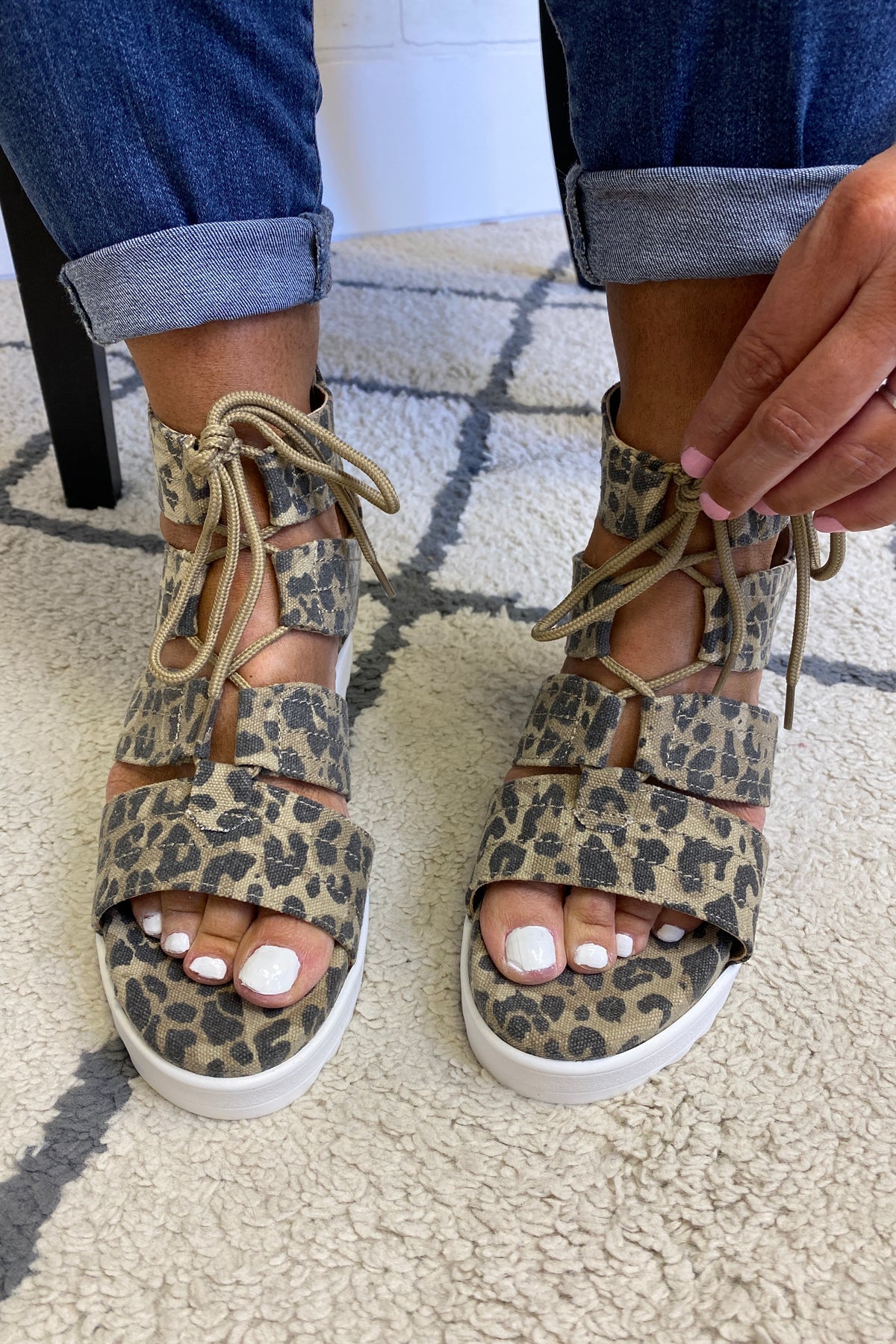 Very G Big Top Flatform Sandal : Leopard