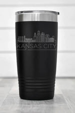 20oz Stainless Steel Tumbler : Kansas City Skyline