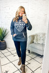 Flint & Field KC Heart Sign Cowlneck Hoodie : Charcoal